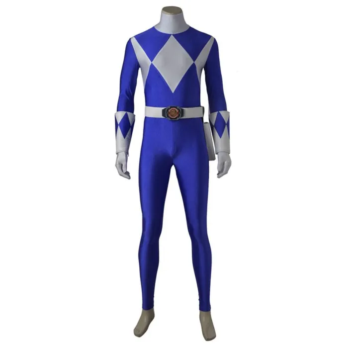 Mighty Morphin Power Rangers Blue Ranger Cosplay Costume