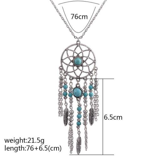 Dreamcatcher Feather Necklace