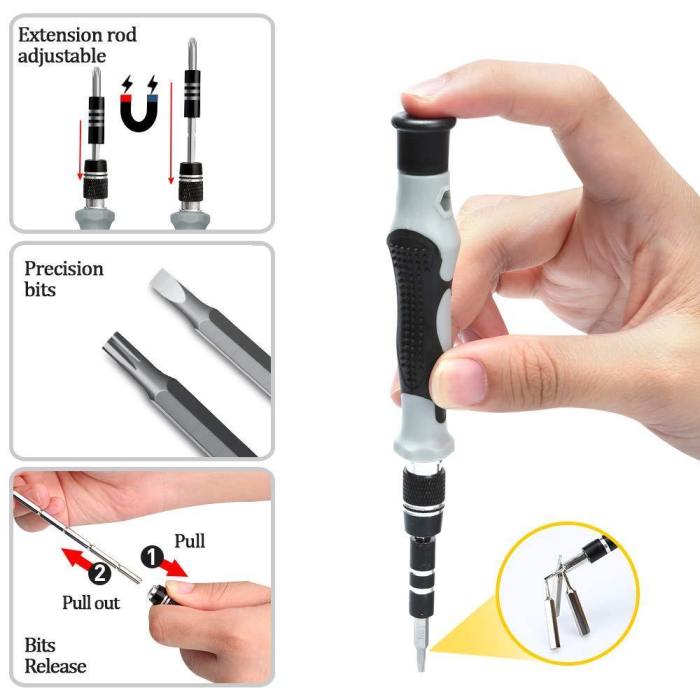Multi-Functional Screwdriver Drill Bit Set