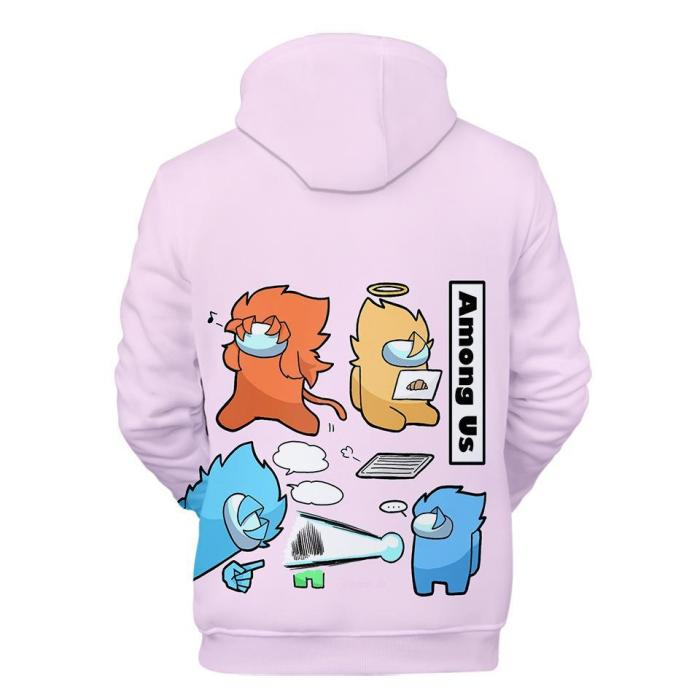 Adult Style-16 Impostor Crewmate Among Us Cartoon Game Unisex 3D Printed Hoodie Pullover Sweatshirt