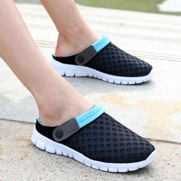 Summer Sandal Mesh Breathable Padded Beach Flip Flops Shoes