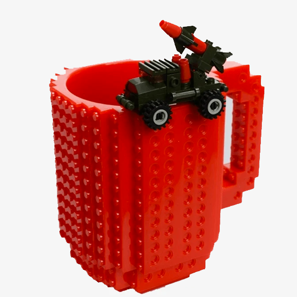 Original Build On Brick Mug - Ideal Cup For Juice, Tea, Coffee & Water - Best Novelty Gift