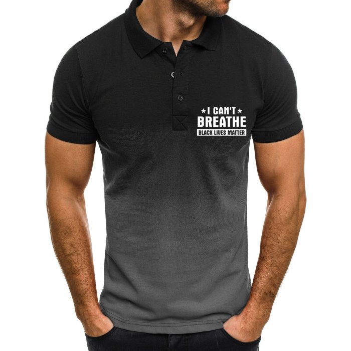 Mens Printed Logo Short Sleeves Standard Size Shirt