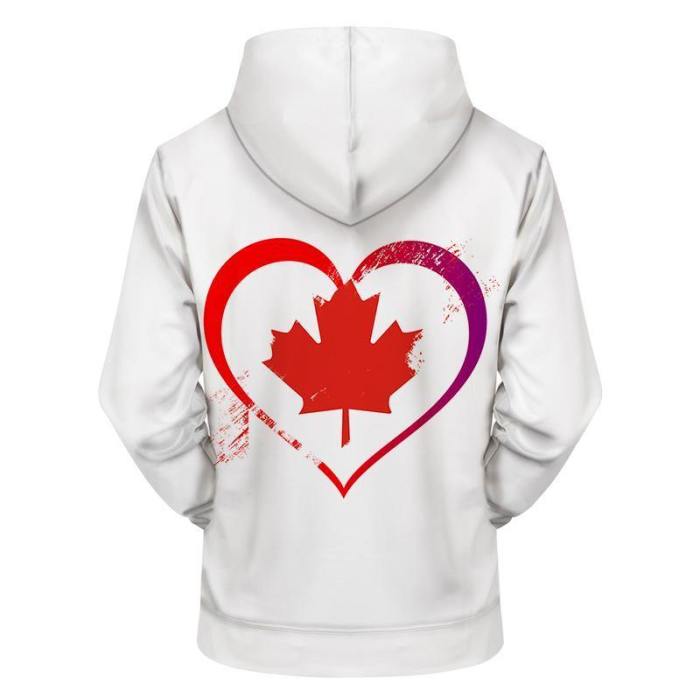 Love Canada 3D - Sweatshirt, Hoodie, Pullover