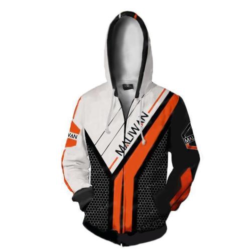 Borderlands Maliwan Game Unisex 3D Printed Hoodie Sweatshirt Jacket With Zipper