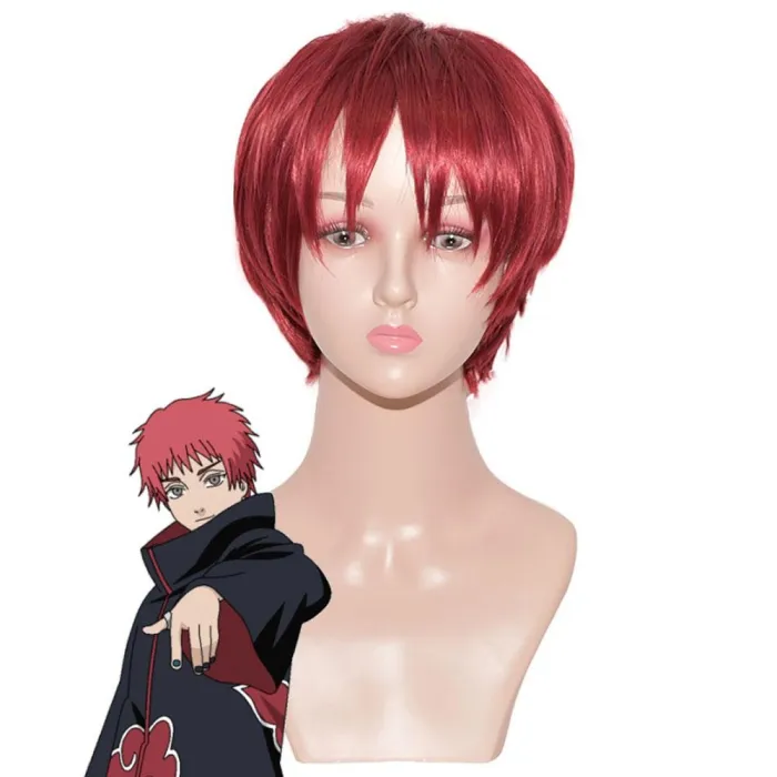 Sasori From Naruto Halloween Red Cosplay Wig