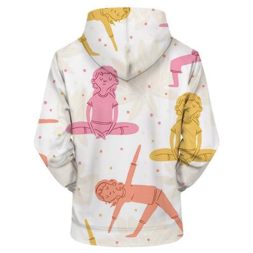 Yoga Fun 3D Sweatshirt Hoodie Pullover