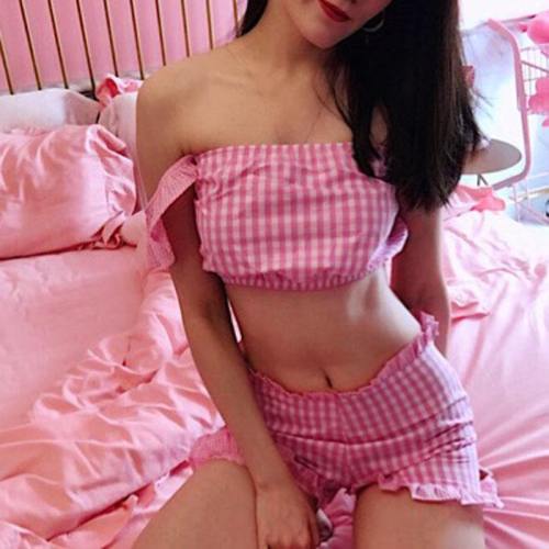 Pink Plaid Babygirl Outfit