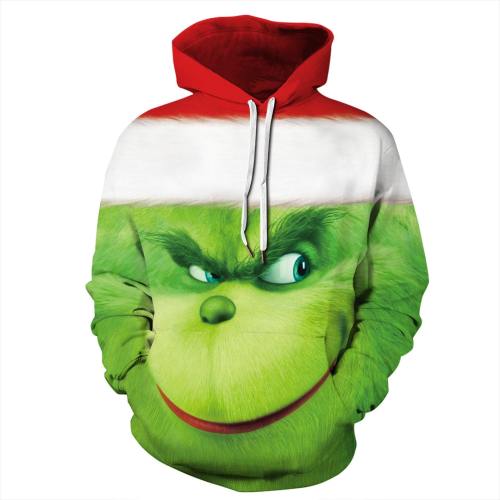 Green Haired Grinch Funny Icon 3 Anime Unisex 3D Printed Hoodie Pullover Sweatshirt