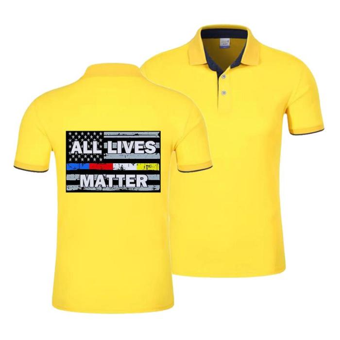 Black Lives Matter T-Shirt For Mens Womens Unisex Cotton Tops Polo