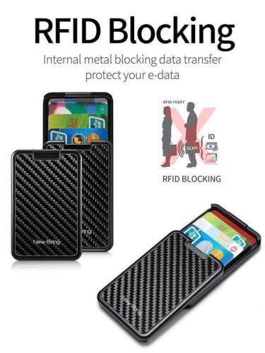 Rfid Blocking Sliding Wallet Card Holder