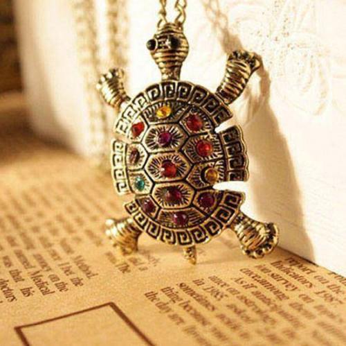 Vintage Cute Turtle Necklace