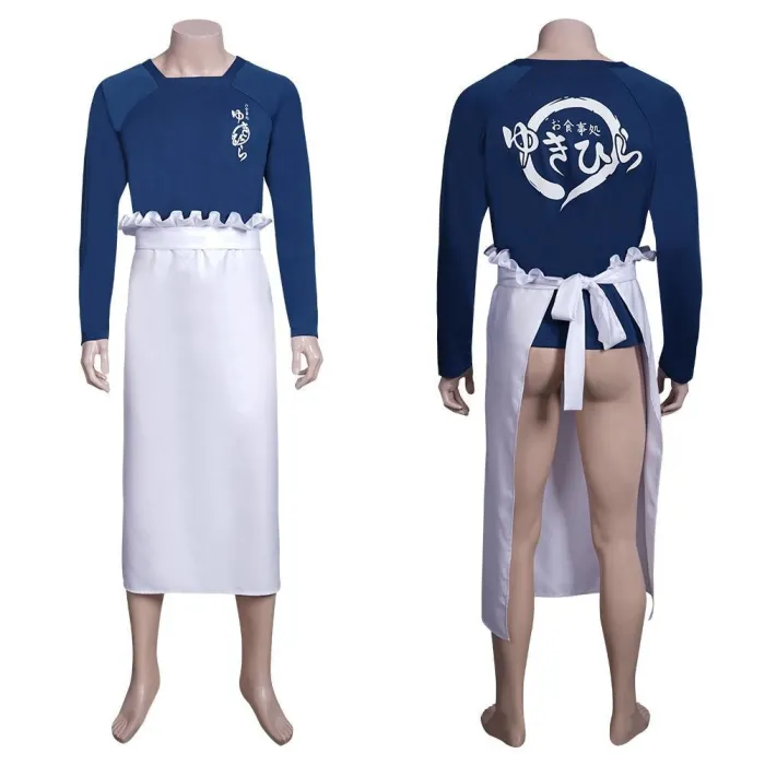 Anime Food Wars! Shokugeki No Soma Souma Yukihira Top Apron Outfits Halloween Carnival Costume Cosplay Costume