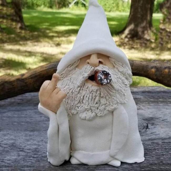 Garden Gnomes 3D Figurines Dwarf Santa Claus Resin Crafts Decorations