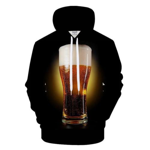 Golden Beer 3D Sweatshirt Hoodie Pullover