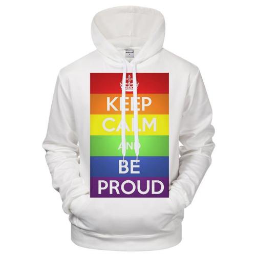 Proud Pride Hoodie 3D Sweatshirt Pullover Hoodie