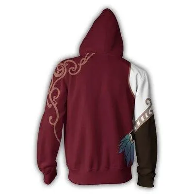 Rwby Anime Scarlet David Cosplay Unisex 3D Printed Hoodie Sweatshirt Jacket With Zipper