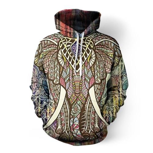 Elephant Paint 3D Hoodie