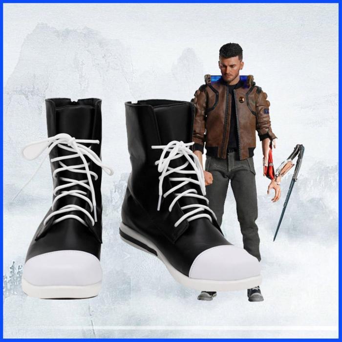 Cyberpunk  Halloween Costumes Accessory Custom Made Cosplay Shoes Boots