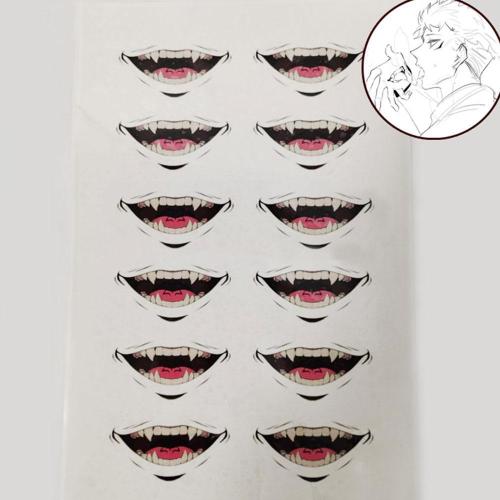 Jujutsu Kaisen Sorcery Fight Toge Inumaki Yuji Itadori Sukuna Ryomen Tattoo Stickers Cosplay Accessory Prop