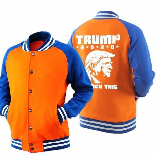 Baseball Uniform Men America President Jackets Coats  Tracksuit Streetwear