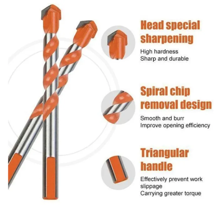 Multifunctional Drill Bits 5 Pc, Ceramic Glass