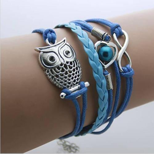 Owl Infinity Bracelet