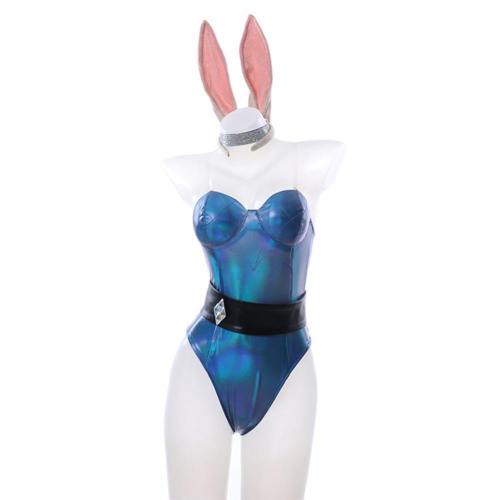 League Of Legends Lol Fox Ahri The Nine-Tailed Fox Bunny Girl Jumpsuit Outfits Halloween Carnival Suit Cosplay Costume
