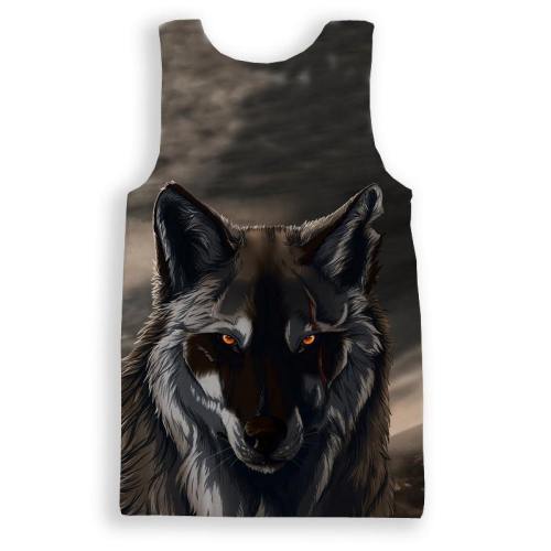 Wolf Stare 3D Tank Top