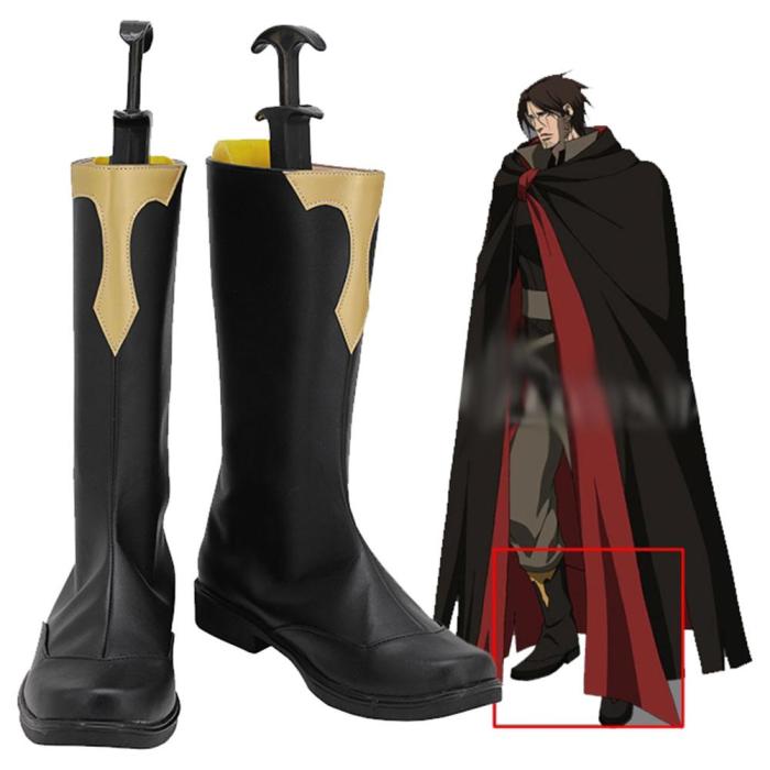 Castlevania Season 3 Trevor Belmont Boots Halloween Costumes Accessory Custom Made Cosplay Shoes