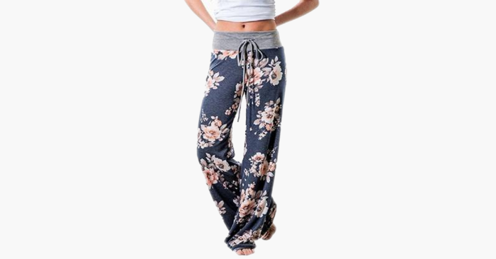 Women'S Loose-Fit Floral Pants