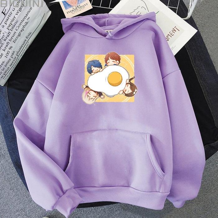 Anime  Wonder Egg Priority Printed Kawaii Aesthetic Korean Hoodie Cute Oversize Sweatshirt