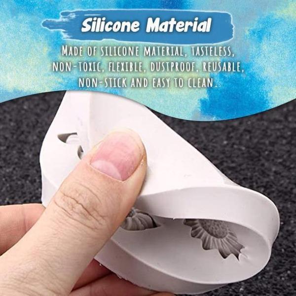 Flowers Shape Silicon Mold Cake Border