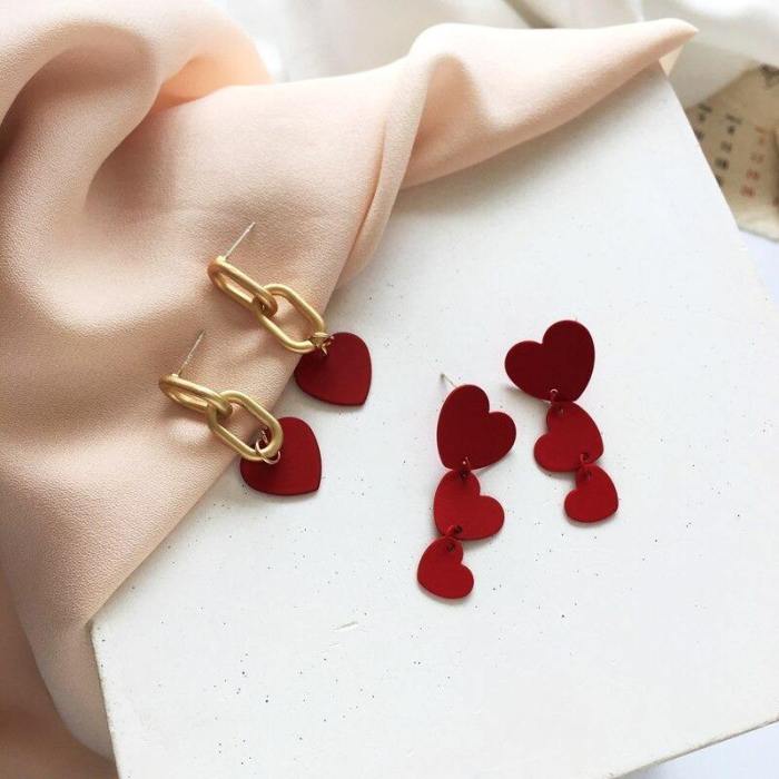 Be My Valentine Heart Shaped Earrings