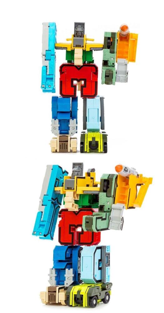 10Pcs Creative Assembling Educational Blocks Action Figure Number Transformation Robot Deform Plane Car Gift Toys For Children