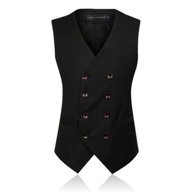 Business Formal Double Breasted Suit Vest British Style