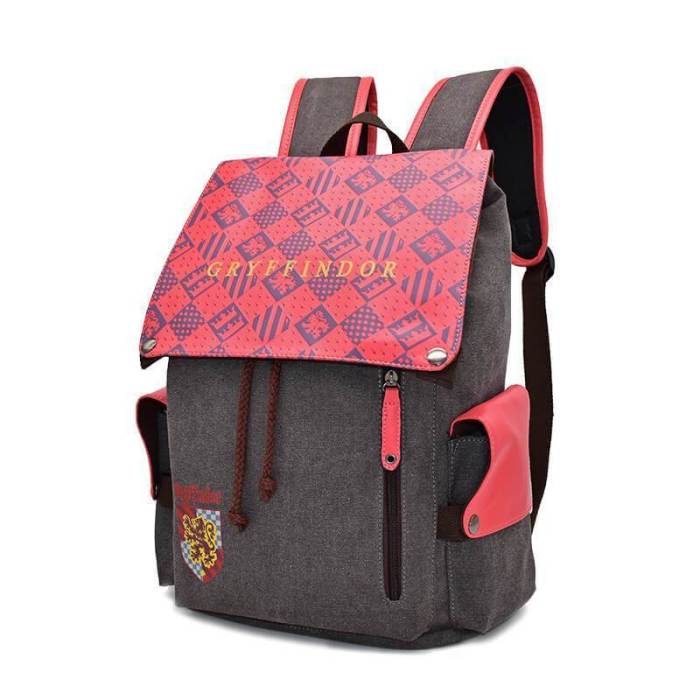 Harry Potter School Of Wizardry Cosplay Canvas Backpack Halloween Bag