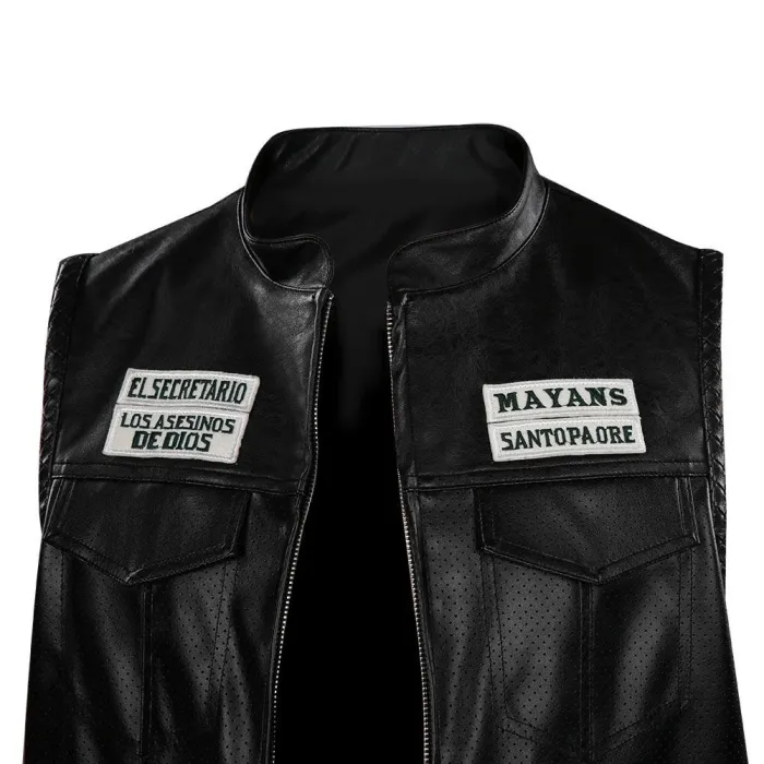 Mayans M.C. Season 3- Angel Reyes Vest Halloween Carnival Suit Cosplay Costume