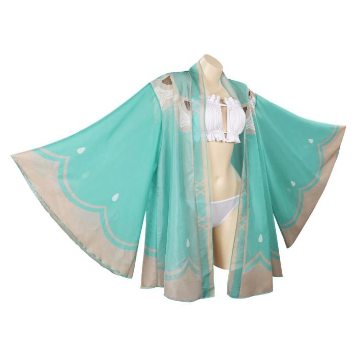 Genshin Impact Venti/Barbatos  Swimwear Cloak Outfits Halloween Carnival Suit Cosplay Costume