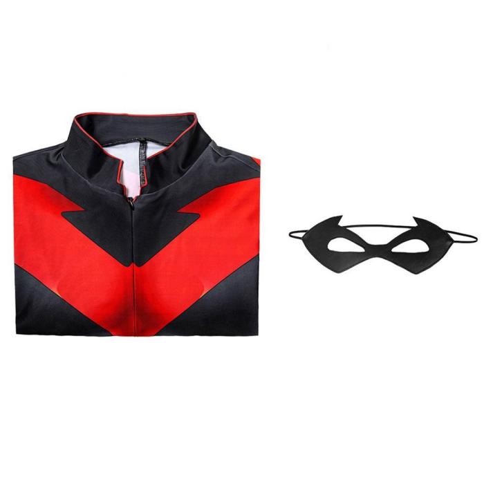 Nightwing Teen Titans The Judas Contract Jumpsuit Cosplay Costume -