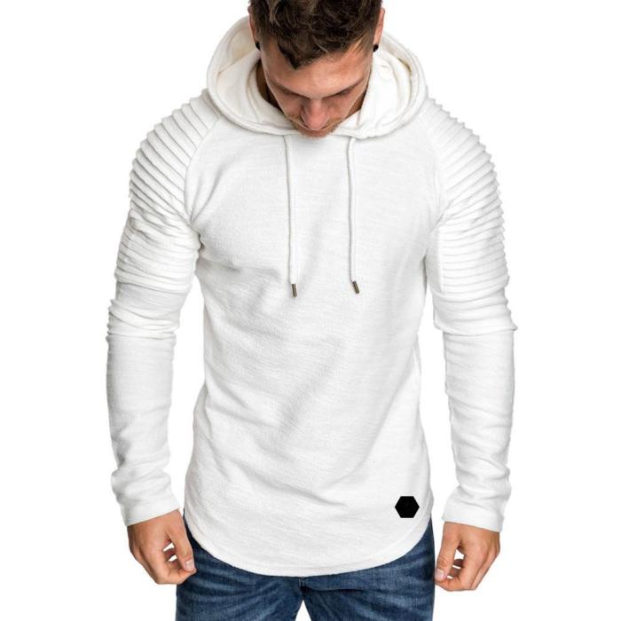 Autumn/Winter Style Full Collar Solid Color Hoodie With Long Sleeve