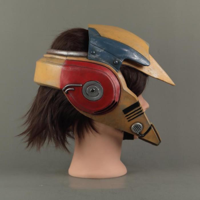 Star Wars 9 The Rise Of Skywalker Rey Helmet Cosplay Mask Masquerade Props Latex Masks 1Pcs