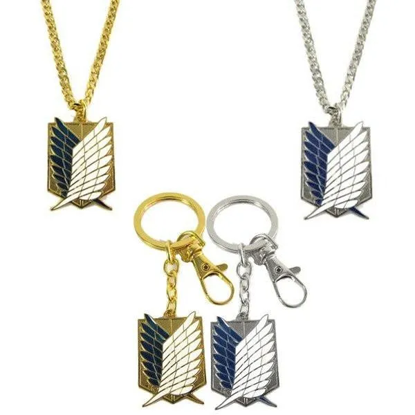 Attack On Titan Wings Of Liberty Steel Necklace/Keychain