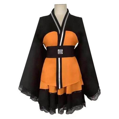 Uzumaki Naruto Kimono Halloween Carnival Suit Cosplay Costume