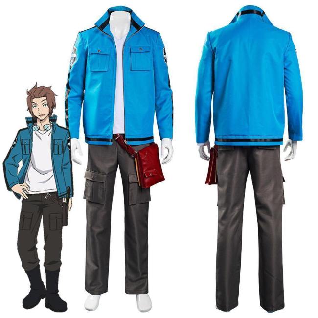 Anime World Trigger Jin Yuichi Top Pants Outfits Halloween Carnival Suit Cosplay Costume