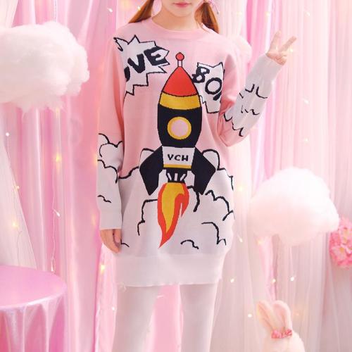 Rocket Ship Sweater Dress