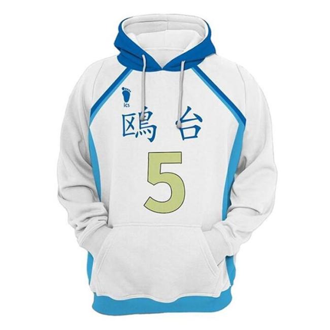 Haikyuu Anime Seagull High School Korai Hoshiumi 5 Cosplay Unisex 3D Printed Hoodie Sweatshirt Pullover