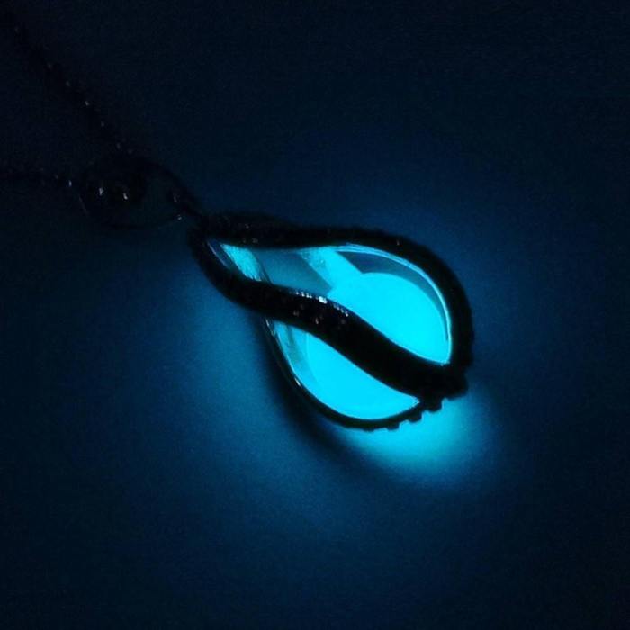 Teardrop Glow In The Dark Necklace