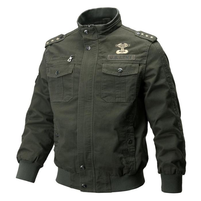Men'S Tooling Air Force Embroidery Jacket