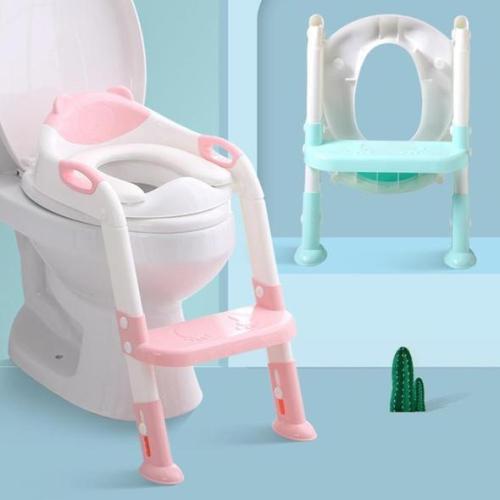 Potty Toilet Seat With Step Stool Ladder For All Stages Kids Ages 1-7